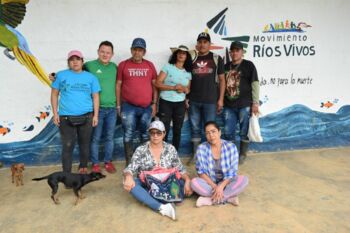 Arbeitstreffen mit der Movimiento Rios Vivos (Bewegung Lebende Flüsse) in der Gemeinde Toledo. Sie bringen Opfer des Megastaudamms Hidroituango zusammen.