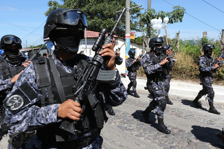 Grupo de Reacción Policial (GRP) – Spezialeinheit der Polizei, Foto PNC El Salvador